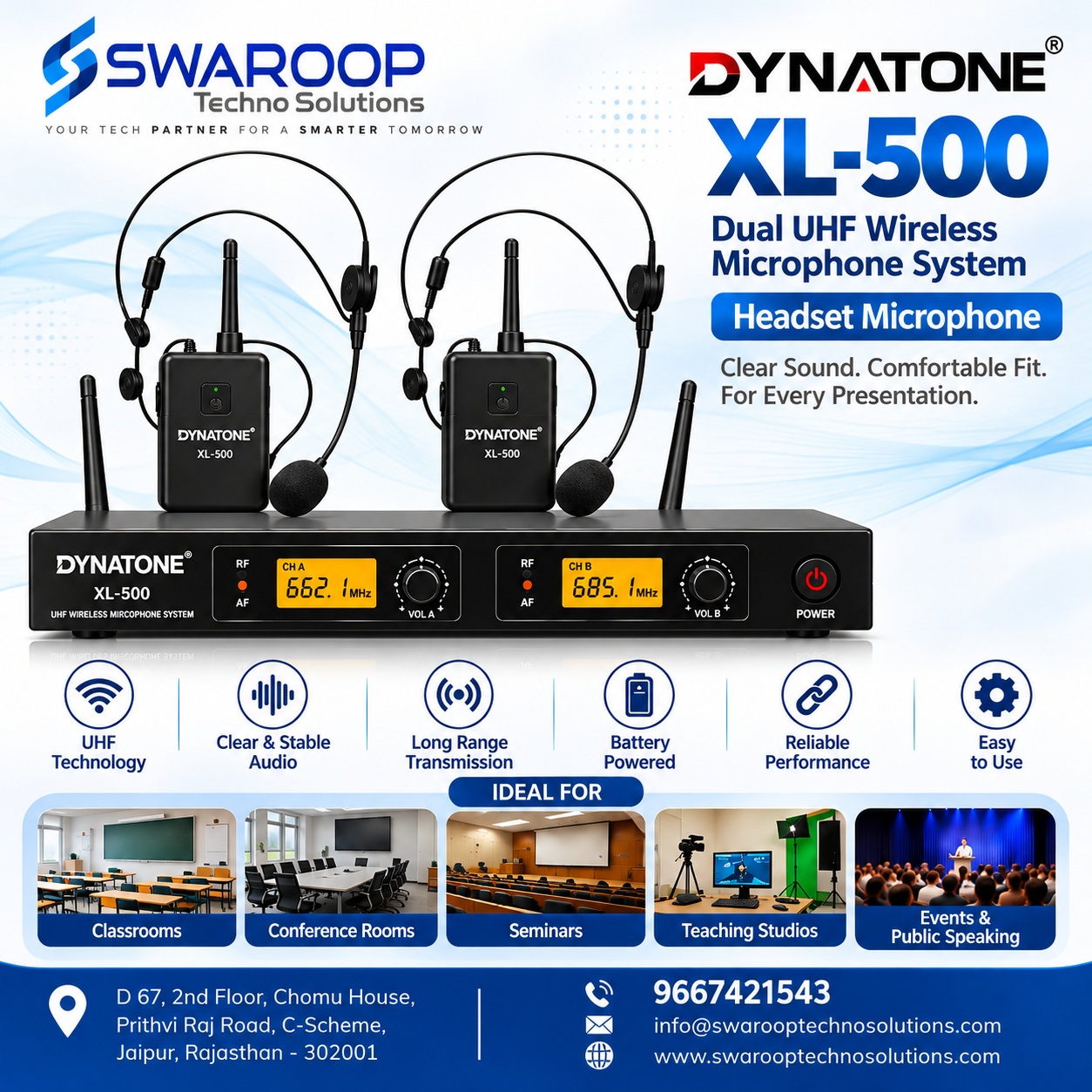 DynaTone XL-500 Wireless Microphone Advertisement